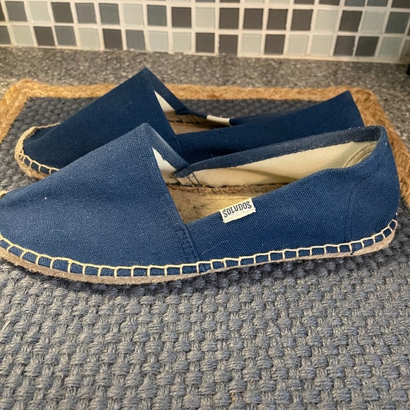 Soludos blue slip on espadrilles size 9 - Picture 5 of 7